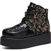 RoseG Scarpe da Donna High Stivali Polacchine Top Creepers