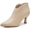 IF Fashion Tronchetti Stivali Stivaletti A Punta Scarpe da Donna Con Tacco MP413-9 tortora N.37
