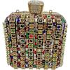 CORIOS Borsetta da Sera da Donna Strass Clutch Borsa Scintillante Pochette Piccolo con Catena Elegante Formale Borsa a Spalla a Tracolla per Cerimonia Ballo Cocktail Festa
