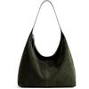 KALIDI Slouchy Tote Bag 18L Casual Vegan Pelle Mezzaluna Hobo Borsa con Cerniera