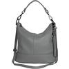 AMBRA Moda AmbraModa GLX09 - Borsa a tracolla da donna in vera pelle
