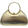 CORIOS Borsetta da Sera da Donna Clutch in Pelle PU lucida Pochette Piccolo con Catena Borsa Sposa Elegante Gorgeous Borsa a Spalla a Tracolla Messenger per Festa Ballo Cocktail Cerimonia Oro