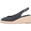 Tommy Hilfiger Mid Wedge Espad Slingback Fw0fw09228 Espadrillas ZeppaDonna