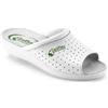 SANIFLEX Ciabatte Pelle Punta Aperta Donna 851 Sanitaria Bianco (35)