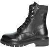 Valleverde V49602 Anfibi Casual Donna Pelle Nero Tacco Grosso 4Cm Suola Gomma Gambale Caviglia