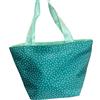 NAJ-OLEARI Borsa da Mare a Mano in Tessuto, Verde Acqua, 44x29x25 cm