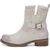 IF Fashion Stivali Stivaletti Biker Motociclista da Donna Traforato Con Fibbie Borchie Primaverili Estivi Pelle Sintetica G677 Beige N.37