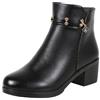 Generico Stivaletti Bassi Donna Stivali Brillantini Donna Side Zipper Boots For Women Ankle Boots Short Boots Single Shoes For Ladies Casual Shoes Stivaletti Donna In Pelle Stivali (Black, 37)
