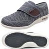 POFH Scarpe Sanitarie Uomo, Artrite Edema Chiusura Regolabile Memory Foam Scarpe Terapeutiche per Diabetici da Uomo Piatte comode Sportive con Chiusura in Gancio e Anello(Color:Dark Gray,Size:43 EU)