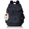 Kipling City Pack S - Zaini Donna, Blu (Stripe Quilt), 27x33.5x19 cm