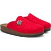 LE TIROLESI - Pantofola Canazei in Lana REWOOLY® con Sottopiede in Pelle e Suola in Gomma - Made in Italy