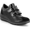 Enval Soft Scarpe con Zeppa da Donna Nero Laminato-Nero