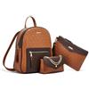 DEERWORD Donna Borse a Zaino Borsa a Zainetto Elegante Tracolla Zaini Firmate Marca Zainetti Antifurto PU pelle 82118 1 pz Marrone