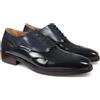 Infinity Leather Scarpe Formali Brogue da Uomo in Vernice Blu - Harry