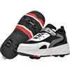 Mateju Scarpe con Rotelle Bambino Bambina Sportive Scarpe da Skateboard, Rotelle a Scomparsa Skateboard Sneakers Scarpe da Ginnastica da Pattini per Ragazzo e Ragazza 32 EU Nero