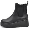 IF FASHION Stivali Stivaletti Scarpe Chelsea da Donna Platform Elastico Zeppa XG110