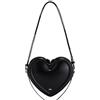 JW PEI Arlene Borsa a Forma di Cuore da Donna - Nero