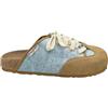 DUALSCAPE Sneakers Sabot Boston con Lacci, Plantare Anatomico, Stile Urban, Disponibile dal 35 al 46 (Jeans-Sand, Sistema Taglie Calzature EU, Adulto, Numero (Range), Media, 35, 36)