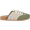 DUALSCAPE Sneakers Sabot Boston con Lacci, Plantare Anatomico, Stile Urban, Disponibile dal 35 al 46 (Sand-Green, Sistema Taglie Calzature EU, Adulto, Numero (Range), Media, 39, 40)