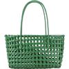 EWUHYFP Borsa Uncinetto Borsa da basket dal design cavo di arrivo for le donne Borse a tracolla tessute for vacanze al mare versatile casual quotidiana(Green)