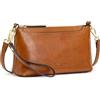 Kattee Borse a tracolla in pelle da donna, alla moda, piccole borse a tracolla e borse, pochette da polso con 2 cinghie