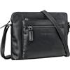STILORD Verdelio Moderna Borsa a Tracolla da Donna in Pelle Piccola - Ideale Come Borsa Messenger da Donna - Borsa da Donna Adatta per Tablet Fino a 10 Pollici Colore:bergamo - marrone