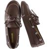 CUSHIONAIRE Anchor - Scarpe da barca leggere da donna, mocassini slip-on con design nautico, ampie larghezze disponibili, 38.5 EU Larga