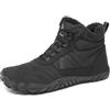 Mishansha Stivali Donna Invernali Scarpe Uomo Neve Scarponcini Comode Outdoor Stivaletto Minimaliste Scarponi Invernali Nero EU Gr.40