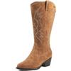 GABYLOU Stivali a polpaccio largo 2XL - Modello Irina. Taupe24. 38