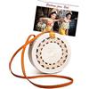Pro@Home43® Borsa Mare in Rattan e Paglia Rotonda da Donna con Tracolla - Artigianale da Bali, Stile Boho Chic