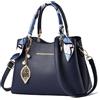 Myhozee Borsa Da Donna Elegante Borse Tote Bag Borsetta in Pelle Borsa Mano Donna Borsa Donna Tracolla Media Lavoro Borsa a Spalla Donna con la Cerniera Blu