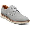 Florsheim Uomo Vibe Canvas Plain Toe Oxford, Tela Grigia/Cognac Liscio W/Suola Bianca, 44.5 EU