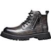Generic Stivaletti Corti da Neve da Uomo in Pelle Alti E Versatili in Stile Britannico Stile Britannico - Tomaia in Pelle Resistente, Suola in Gomma Antiscivolo, Ideali for Il Business Casual