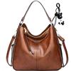 DEERWORD Donna Borse a Zaino Borsa a Zainetto Elegante Tracolla Zaini Firmate Marca Zainetti Antifurto PU pelle 76670 1 pz Marrone V1