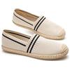GLAMORA Espadrillas Donna Ballerine Slip On Scarpe Basse Maglia Righe Traspirante Leggere Estive Comode Suola Gomma Antiscivolo Flessibili Tessuto Elasticizzato Comfort Calzatura