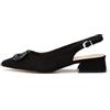 Rio Fiore Scarpe con Tacco, Décolleté Donna, 4 cm Tacco Largo, Slingback, Nero/Bianco/Blu/Bordeaux/Nero/Gialla/Tortora/Beige, Similpelle, Ecopelle Scamosciata, Cinturino sul Retro, ML682-0716