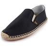 Alexis Leroy Espadrillas di Tela Uomo Tinta Unita Nero 22ss 43 EU