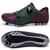 Treer Scarpe MTB Uomo Donna Scarpe Ciclismo Unisex, Traspiranti Scarpe da Equitazione Scarpe MTB Road SPD Scarpe Ciclismo Strada con Blocco Pedale Scarpe da Ciclismo da Bici 38 EU Viola Aurora