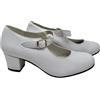 NOESLOMISMO BY DILEMA Scarpe Flamenco Donna Sintetiche con Tacco Largo e Cinturino | Modello Mary Jane a punta tonda con fibbia regolabile per danza, sevillanas, spettacoli, fiere e cerimonie