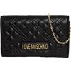 Love Moschino Jc4079pp1gla0, Borsa a Spalla Donna, Nero, 22x7x14