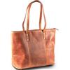 MATADOR Borsa a mano da donna grande in pelle #PARIS, elegante borsa a tracolla per ufficio, borsa da lavoro con molto spazio, hobo bag, tote bag o borsa a secchiello, perfetto shopper da donna per