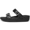 Fitflop Lulu Ciabatte regolabili in pelle, da donna, Tutto nero, 40 EU