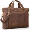 ROYALZ 'Seattle' Borsa Ventiquattrore Uomo in Vera Pelle Grande - Perfetto come Borsa per Computer Portatile 14-15.6 ' Borsa 24 ore Borsa a Tracolla Business università