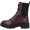 Geox D Iridea N, Stivaletti Donna, Rosso/Nero (Bordeaux/Black), 35 EU