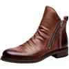 Generisch Scarpe da uomo High Top Elastic Sport Shoes Fashion Casual Shoes Mens Plus Size Ankle Boots Uomo Scarpe 44,5, marrone, 42 EU