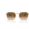 Ray-Ban Occhiali da sole unisex Rb3694 Jim, Oro/Marrone chiaro sfumato, 53 mm