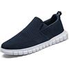 Oltyutc Mocassini da Uomo Slip on Sneaker Casual Scarpe Estive Uomo Corsa Scarpe Antinfortunistica Leggera Fitness Traspirante Camminata Blu Scuro Nero 41 EU
