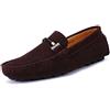 Xinghuanhua Scarpe da Guida comode Mocassino Scarpe in Pelle Morbida Pantofole Penny Scarpe alla Moda Antiscivolo Scarpe da Guida Casual Piatto