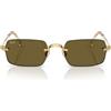 Ray-Ban A$AP Rocky RB3928 - Occhiali da sole rettangolari, in metallo, 54 mm