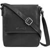 STILORD 'Bari' Borsello uomo tracolla pelle Borsello uomo vera pelle Borsa di cuoio vintage per tablet 8 pollici, Colore:nero